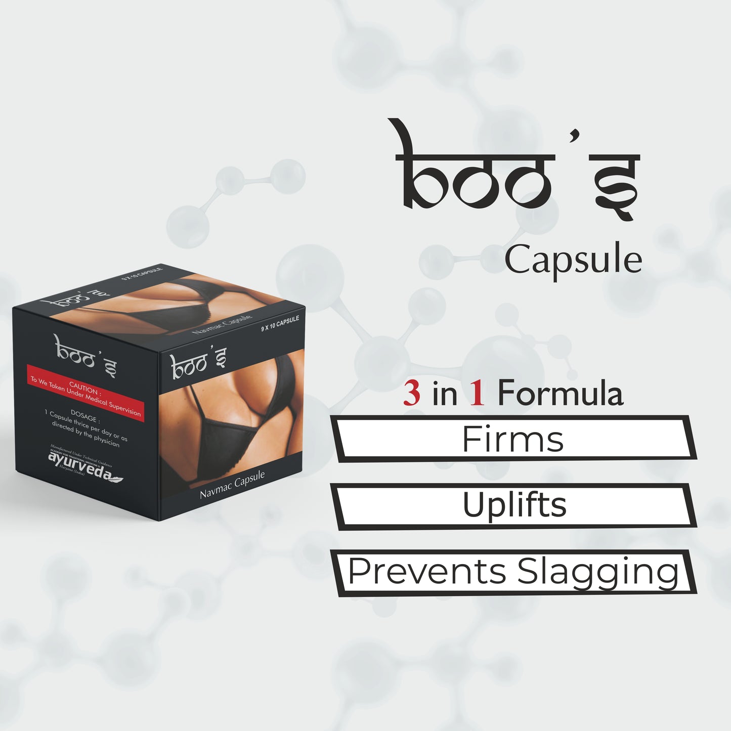 BOO’S CAPSULE – 9X10Cap – Increased Blood Flow in Breasts Capillaries Mammary Glands thus helps in Enlargement