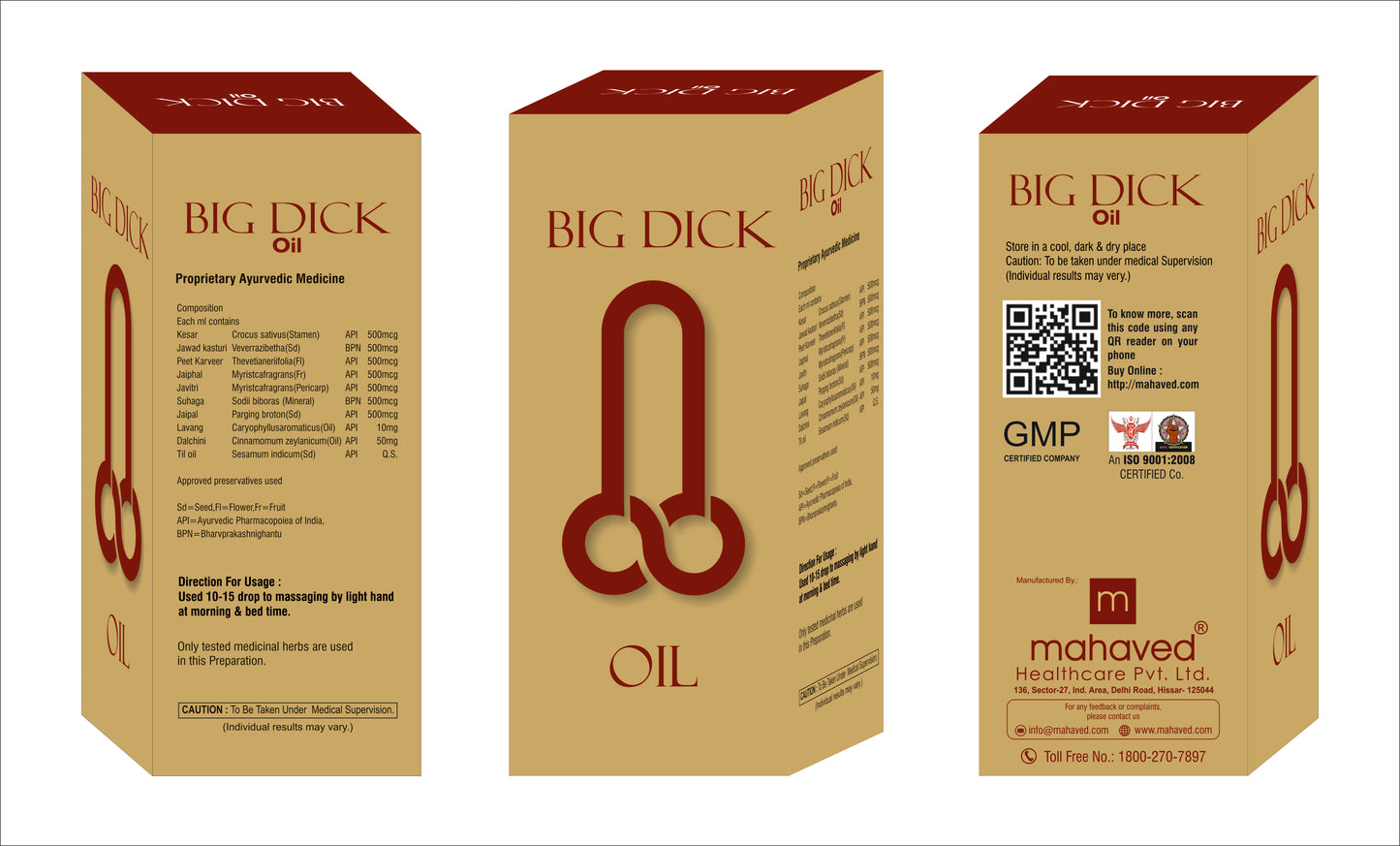 Big Dick Oil 4X15 ml
