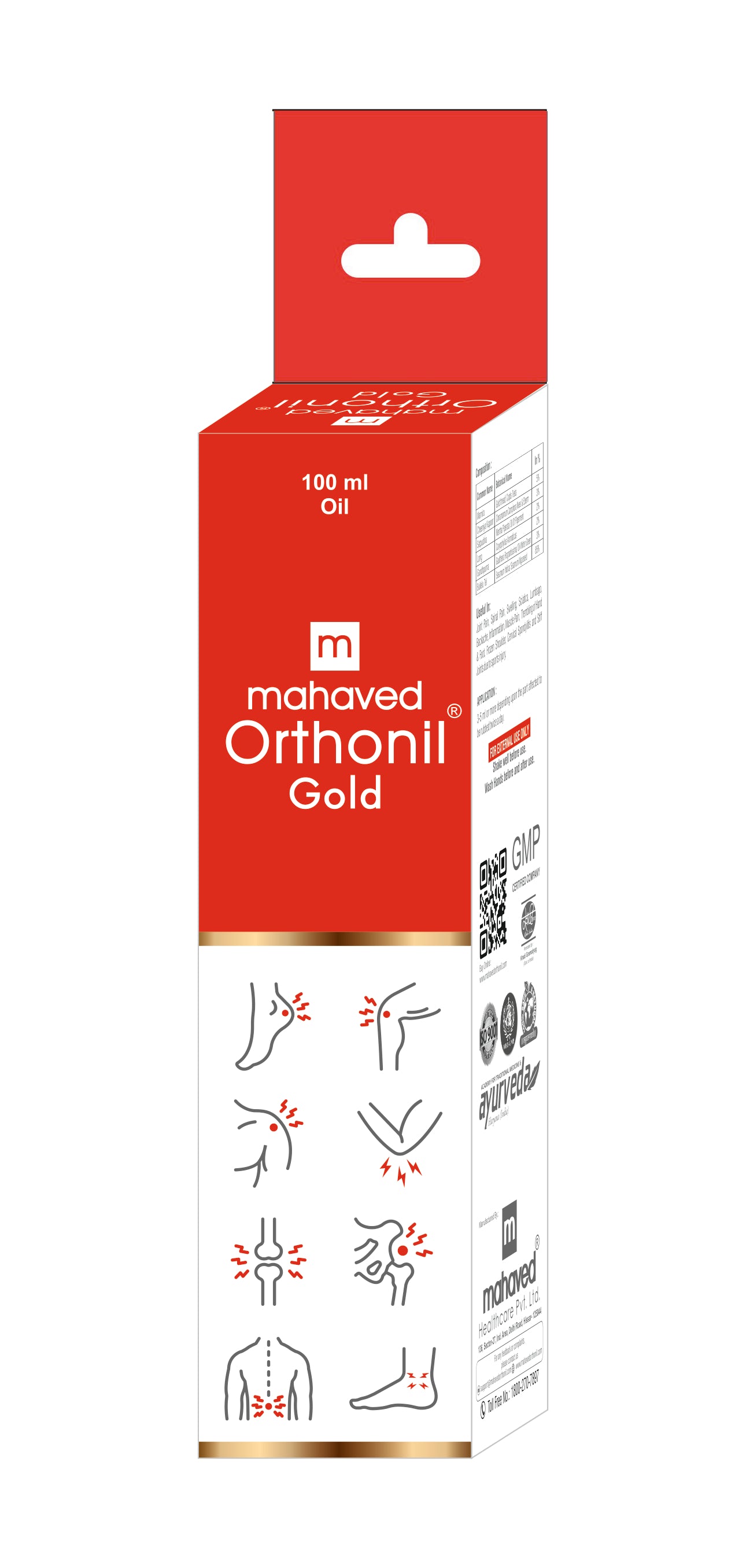 Mahaved Orthonil Gold Oil – 100 ml