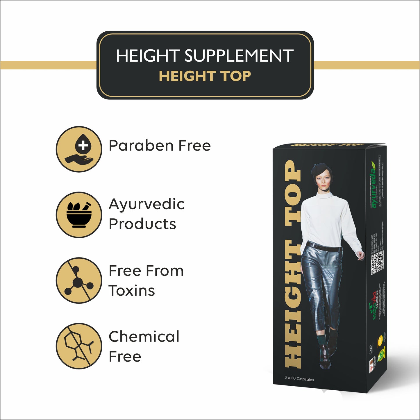 HEIGHT TOP CAPSULE – 60Cap – Improve Growth of Body