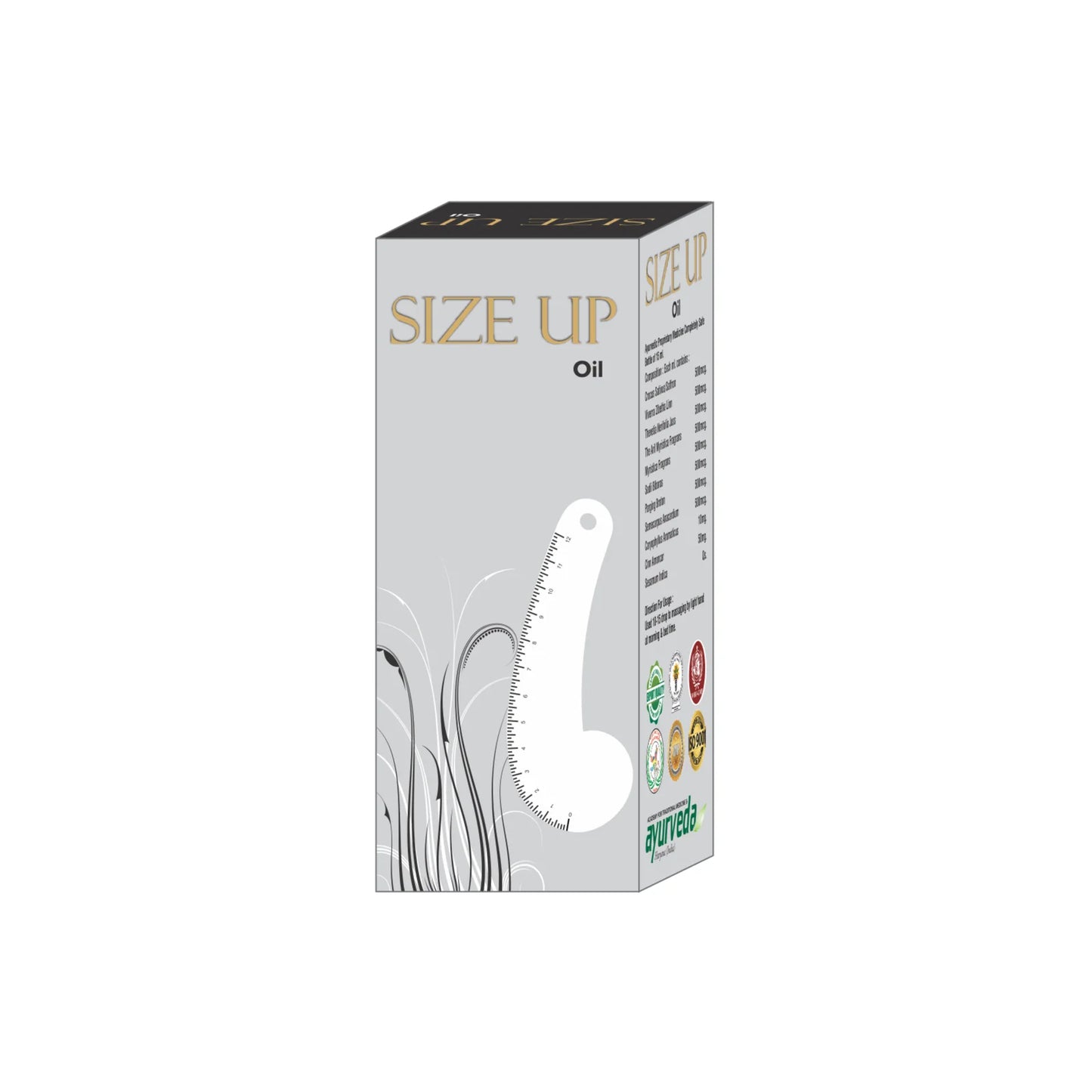 SIZE UP OIL – 2X15Ml – For Massage of Male Genital Organs To Tones Up The Muscles of Penis