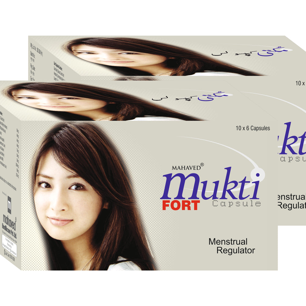 MUKTI FORT CAPSULE – 10X6Cap – Regulate The Irregular Menstrual Cycle