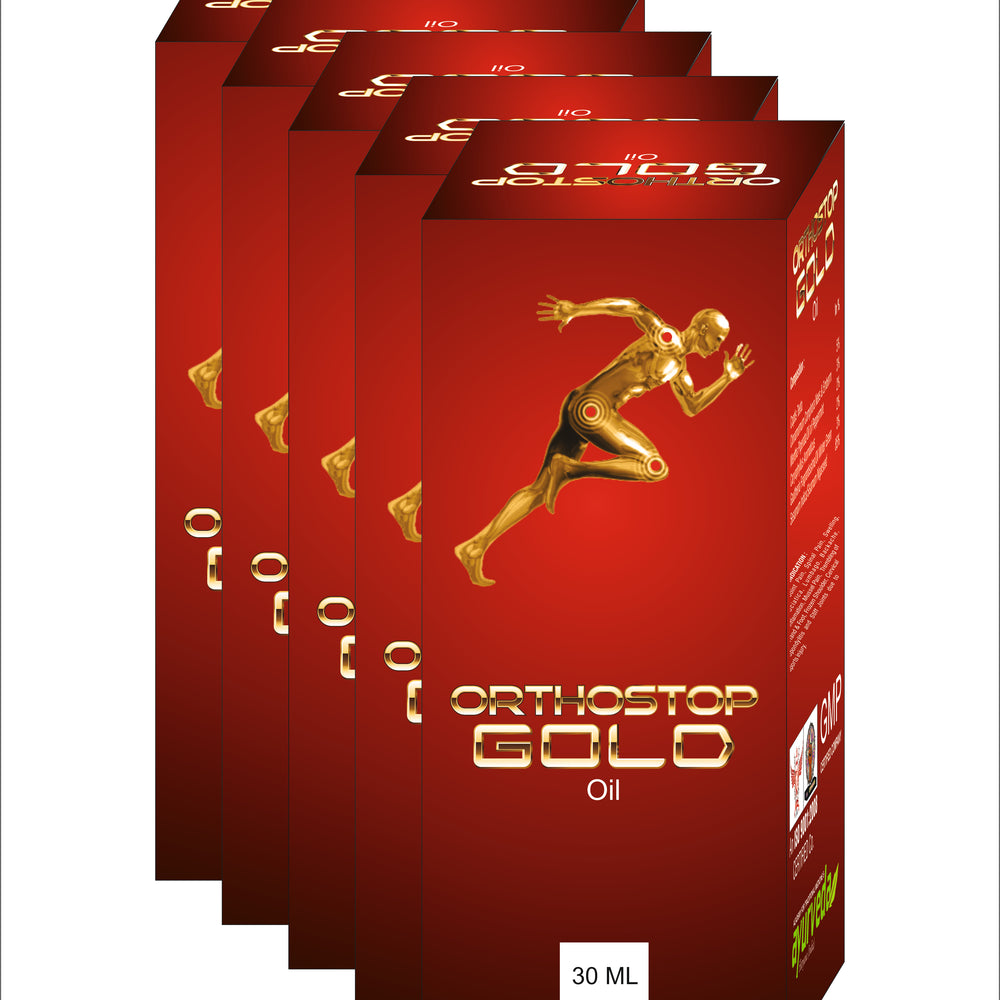 ORTHOSTOP GOLD OIL – 5X30ML.  Best Herbal Oil For Joint pain, Arthritis Relief