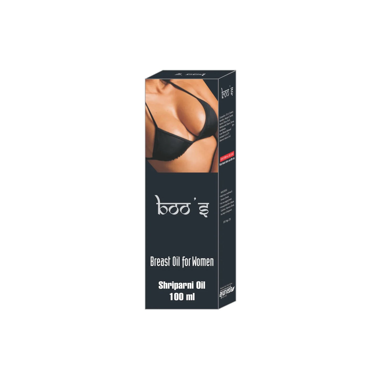 BOO’S OIL – 2X100Ml – Increased Blood Flow in Breasts Capillaries Mammary Glands thus helps in Enlargement