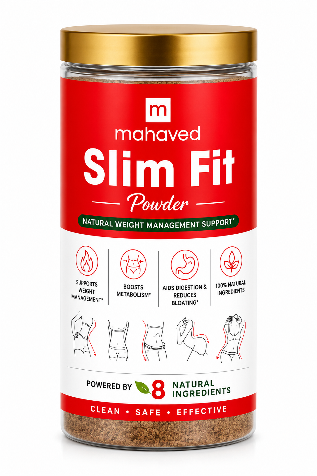 Mahaved Slim Fit Powder 150g | Herbal Weight Management Powder | Ayurvedic Wellness Formula | 150g