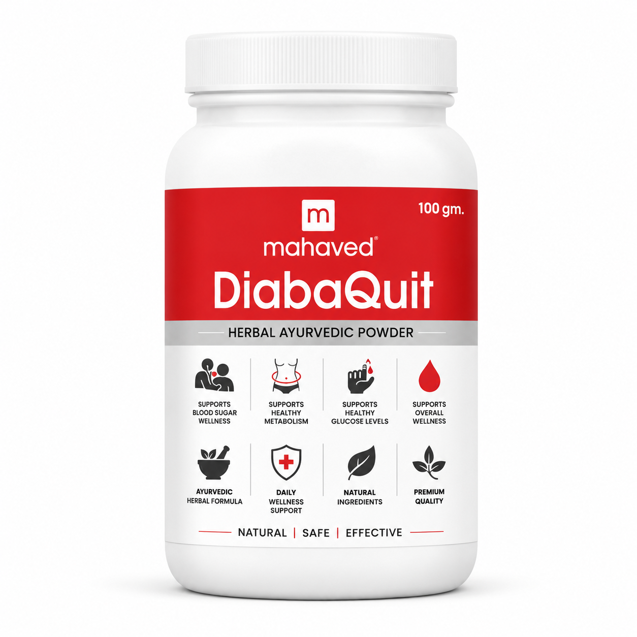 Mahaved DiabaQuit Herbal Powder 100g | Ayurvedic Wellness Formula | Daily Blood Sugar Support