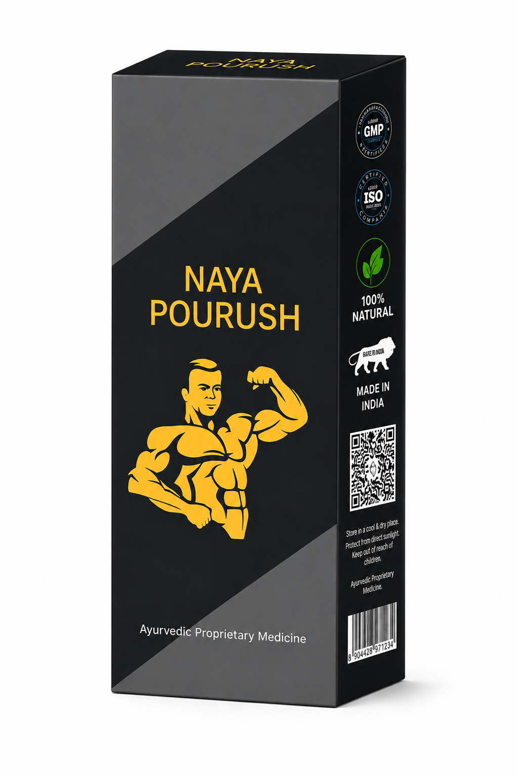 Naya Pourush Capsule | Premium Ayurvedic Herbal Wellness | 200 Capsules