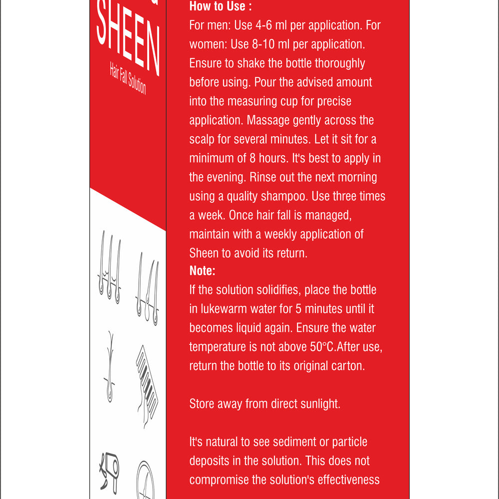 SHEEN HAIR FALL SOLUTION – 150Ml – Natural Root Activating, Helps Control Hair Fall