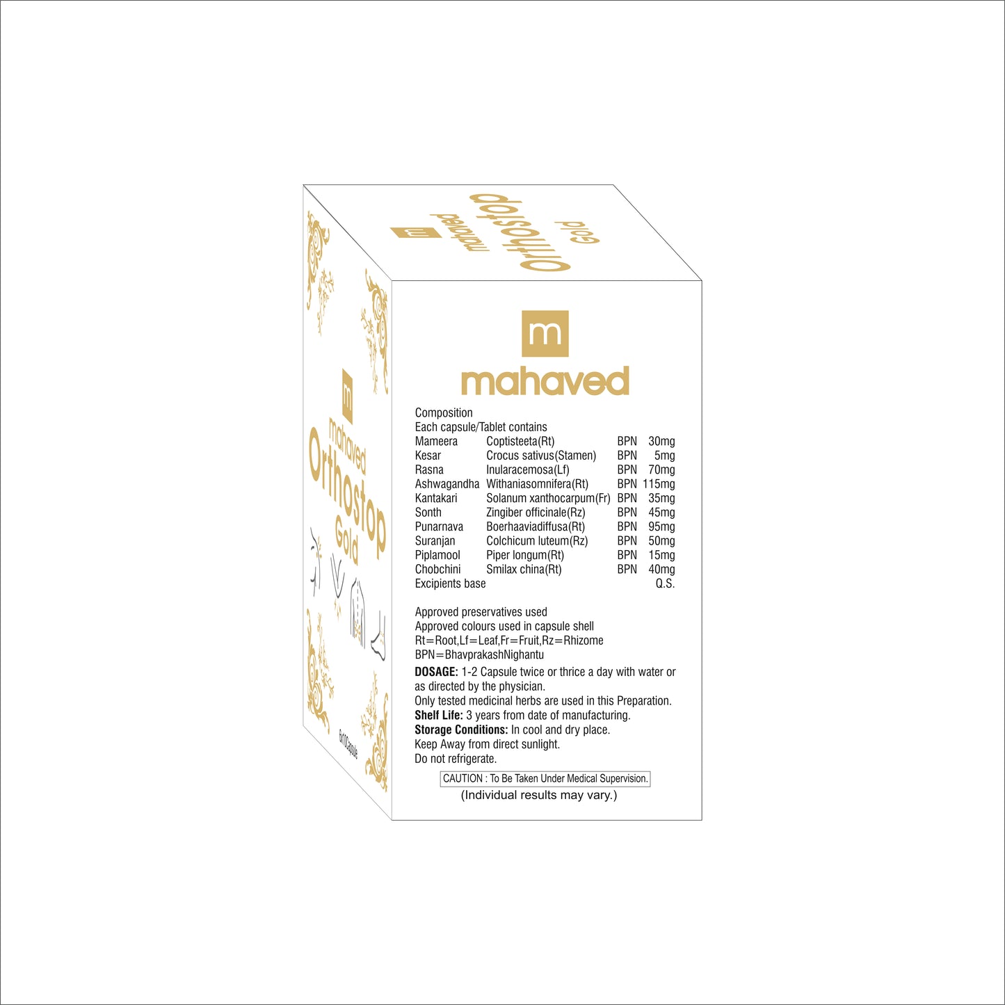 Orthostop Gold Capsule- 60cap.