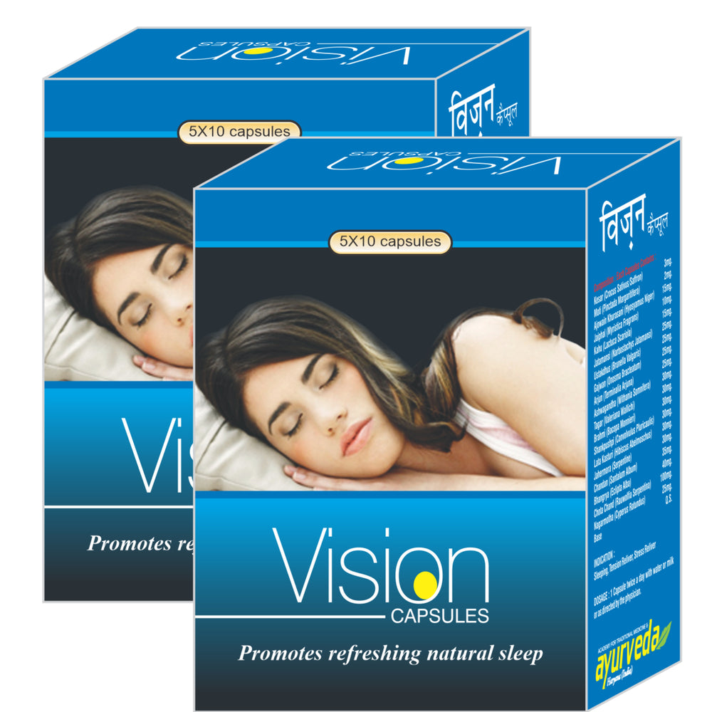 VISION CAPSULE – 2X50Cap – Sleeping, Tension Reliever