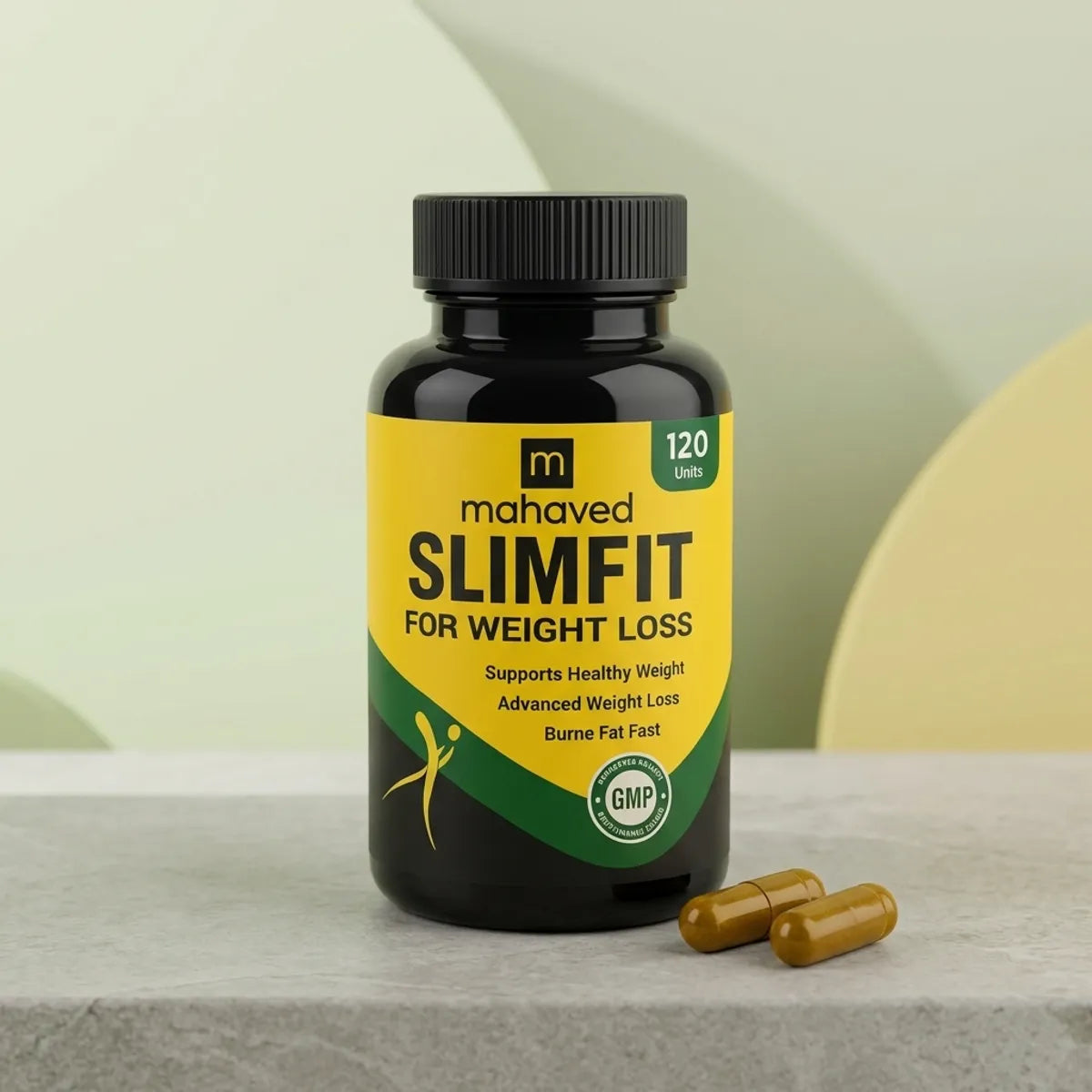 Mahaved SlimFit Herbal Ayurvedic Capsules | Natural Weight Management Supplement | Supports Metabolism & Healthy Lifestyle | 120 Capsules