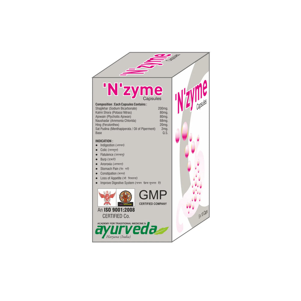 ‘N’ ZYME CAPSULE – 5X10Cap – Improve Digestive System